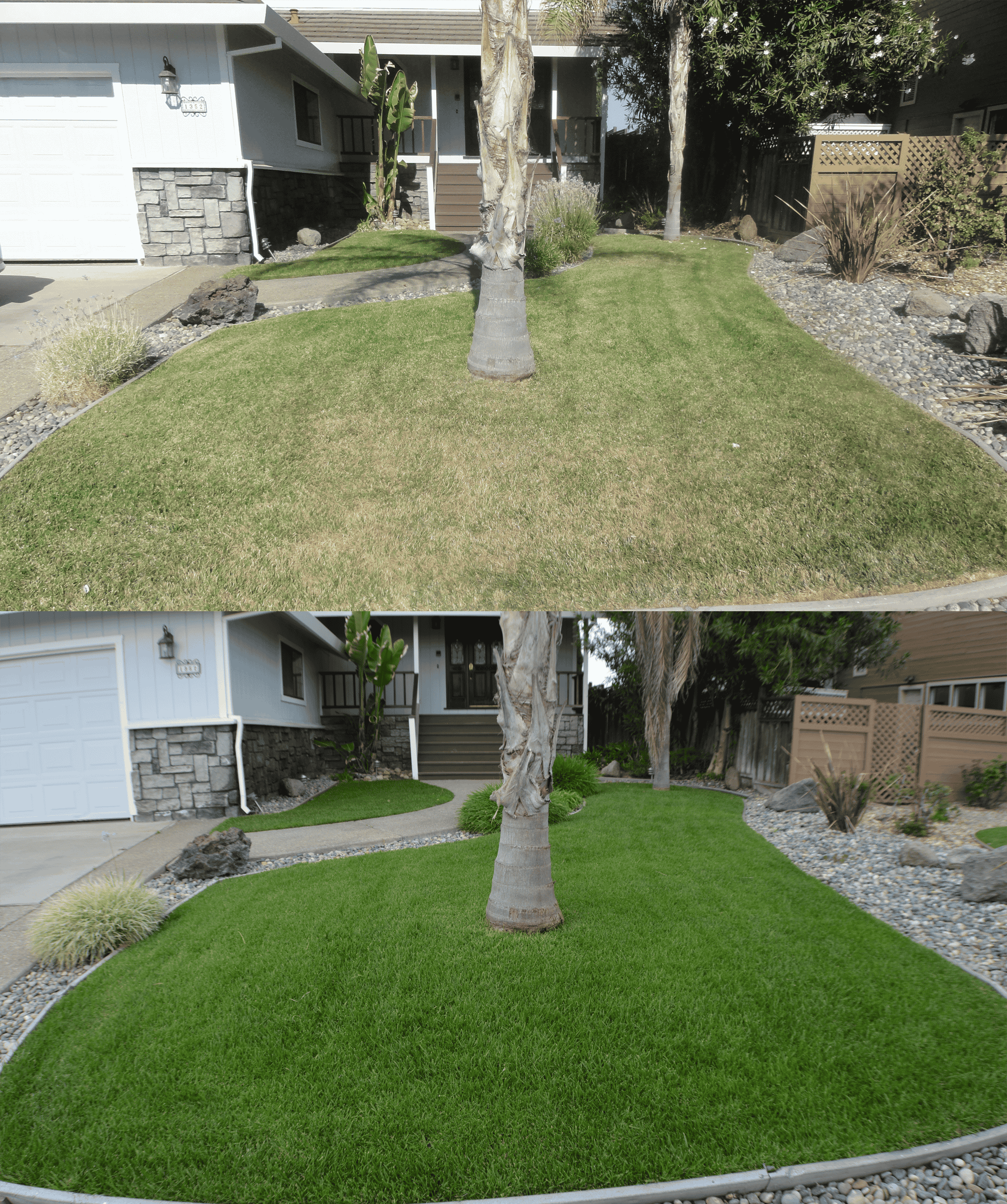 HOA landscape before and after ArableONE™