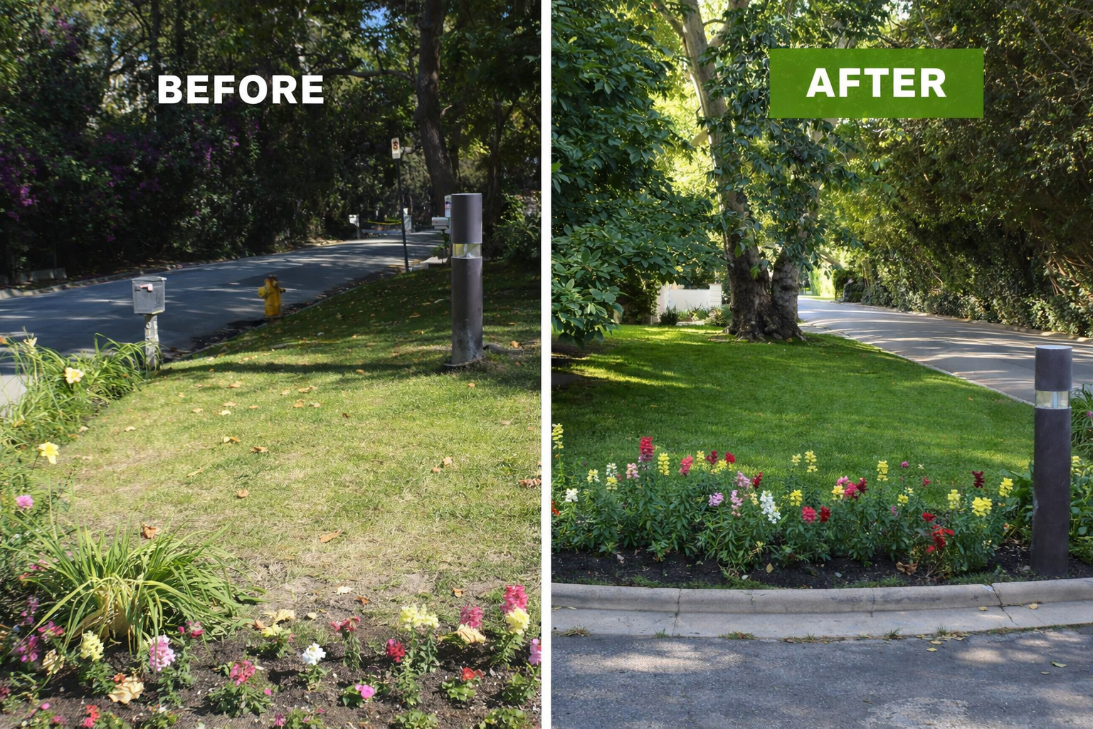 HOA landscape before and after ArableONE™